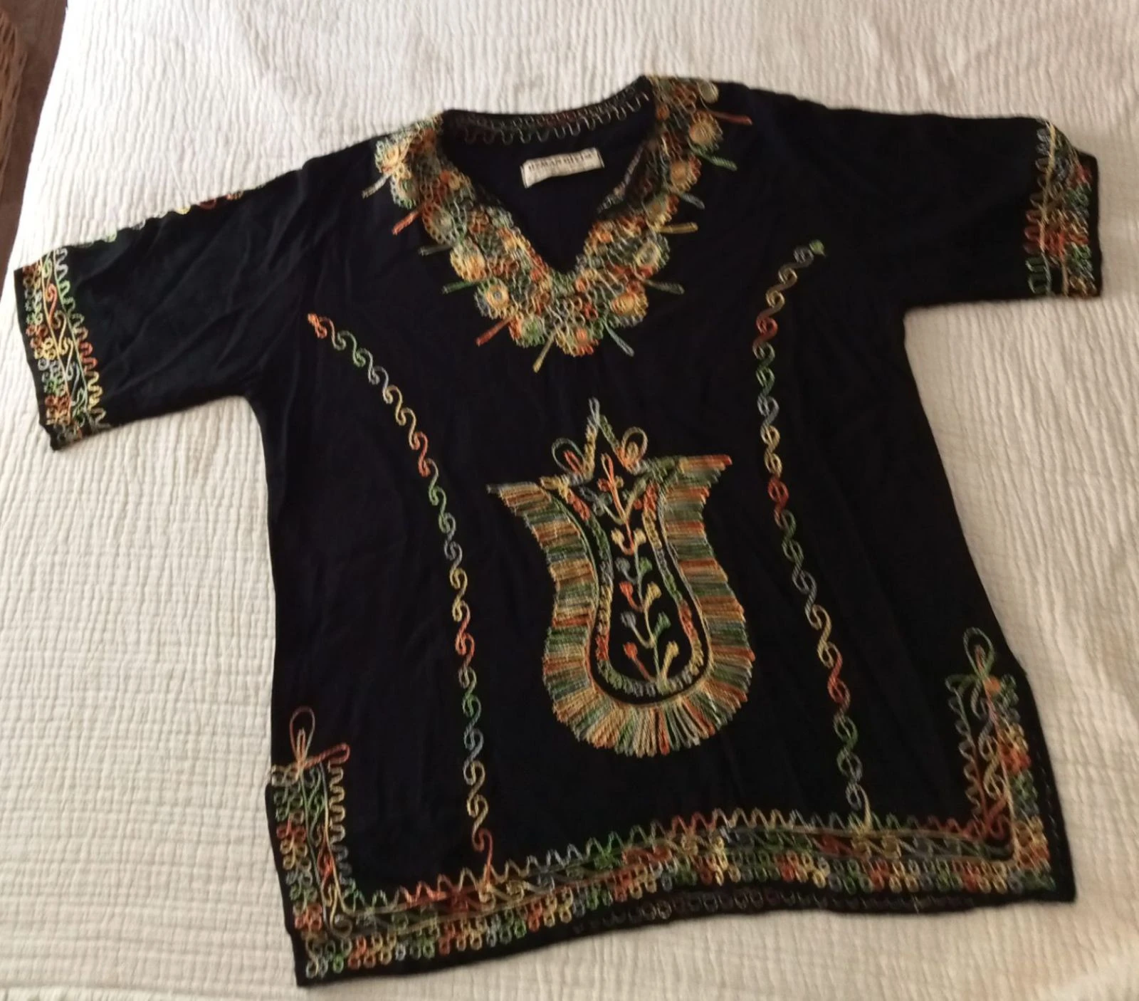Túnica bordada negra – photo 6